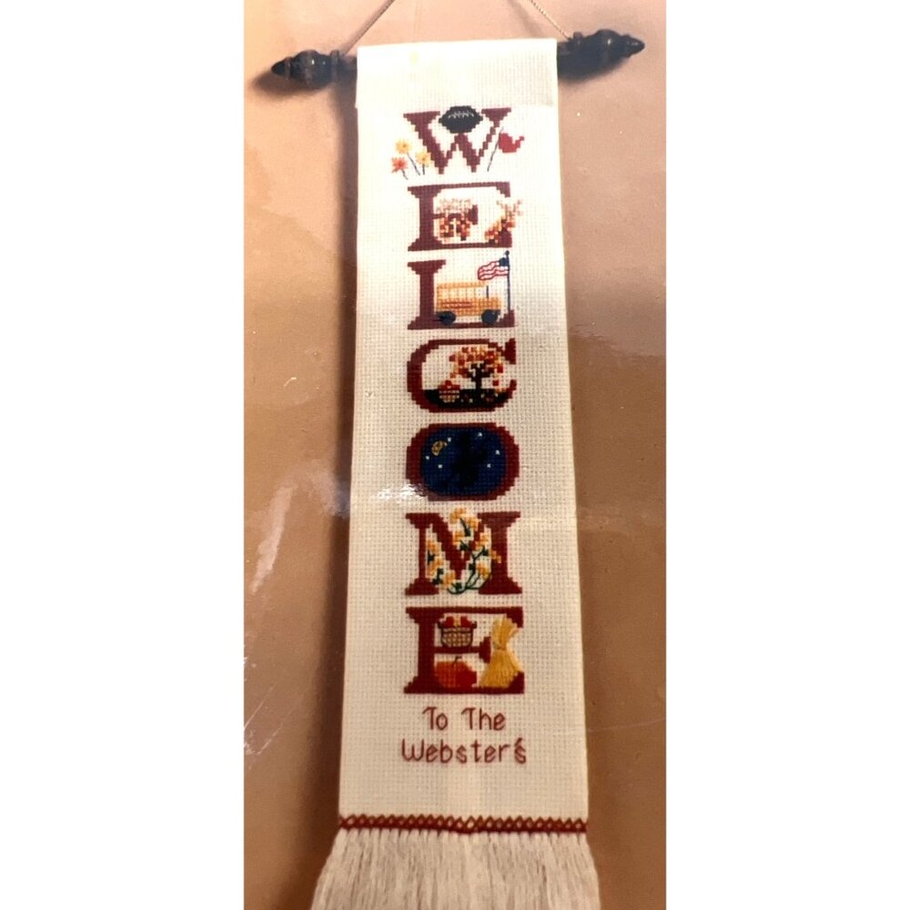 Autumn Welcome Banner Cross-Stitch Kit By Creative Moments #664
